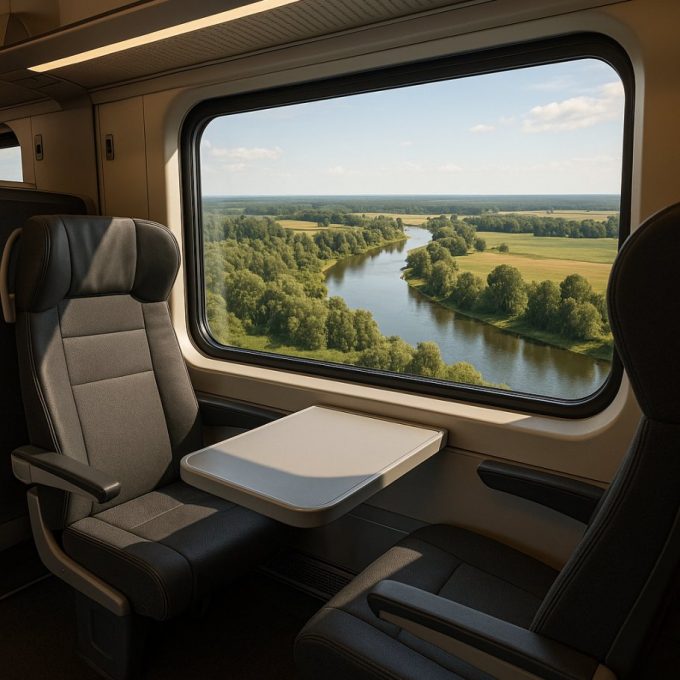 Miejsce z widokiem w pociągu