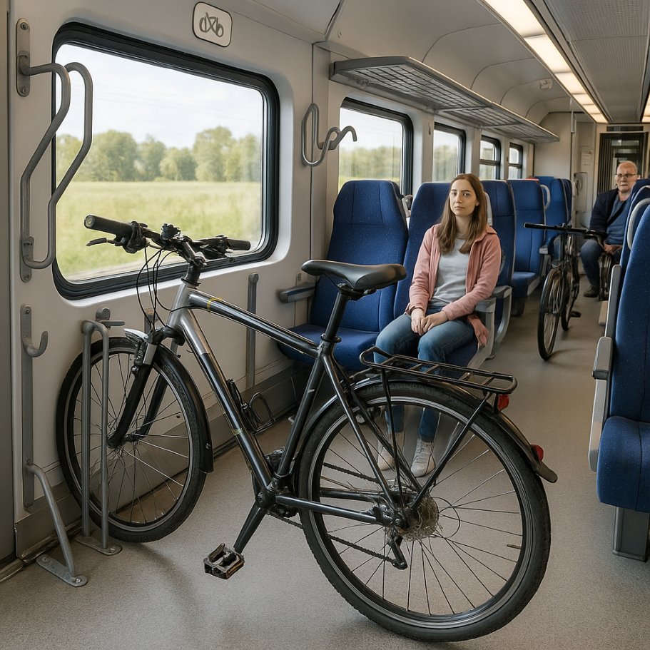 Przewóz roweru w pociągu