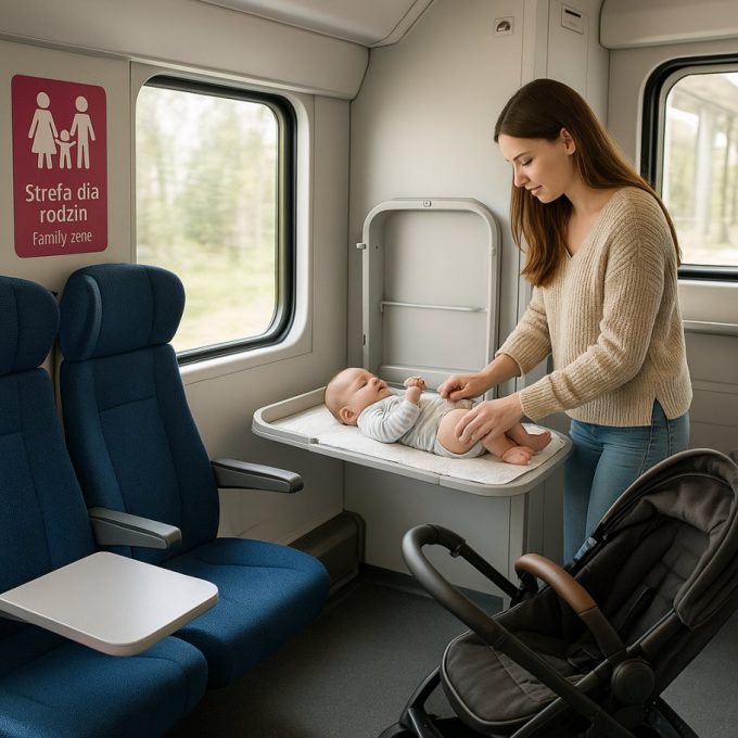 Przewijak w pociągu