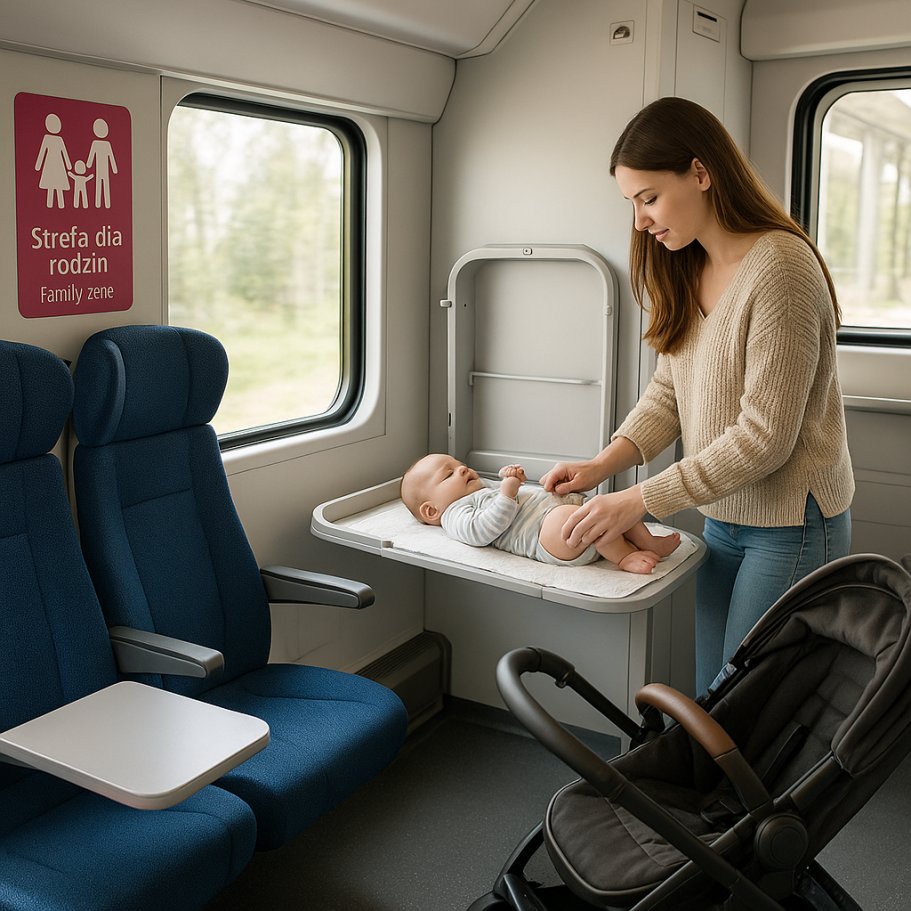 Przewijak w pociągu