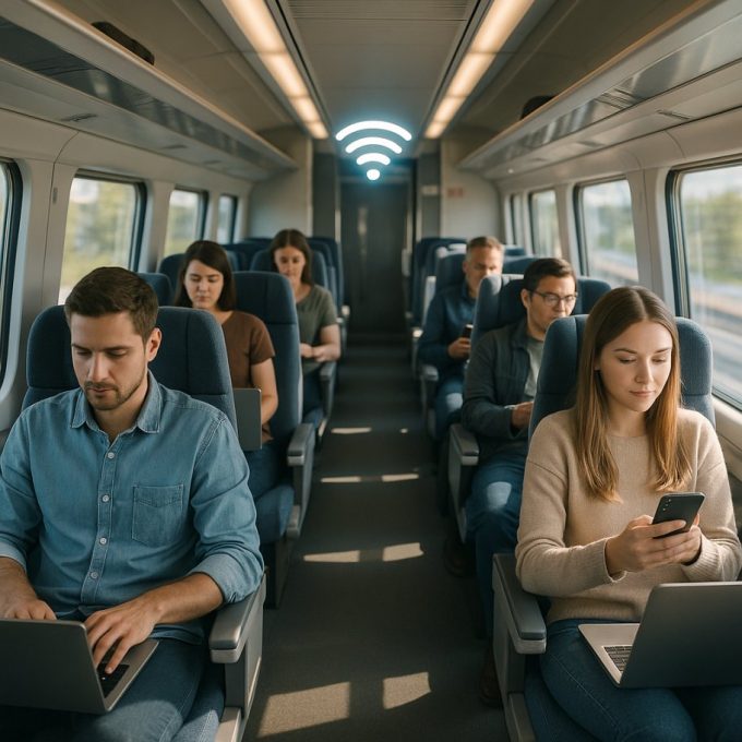 Wifi w pociągu, zasięg